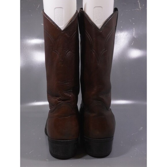 Vintage Laredo 6424 Cowboy Roper Boots Men\'s Size 11 EE Wide Brown Leather main image 7